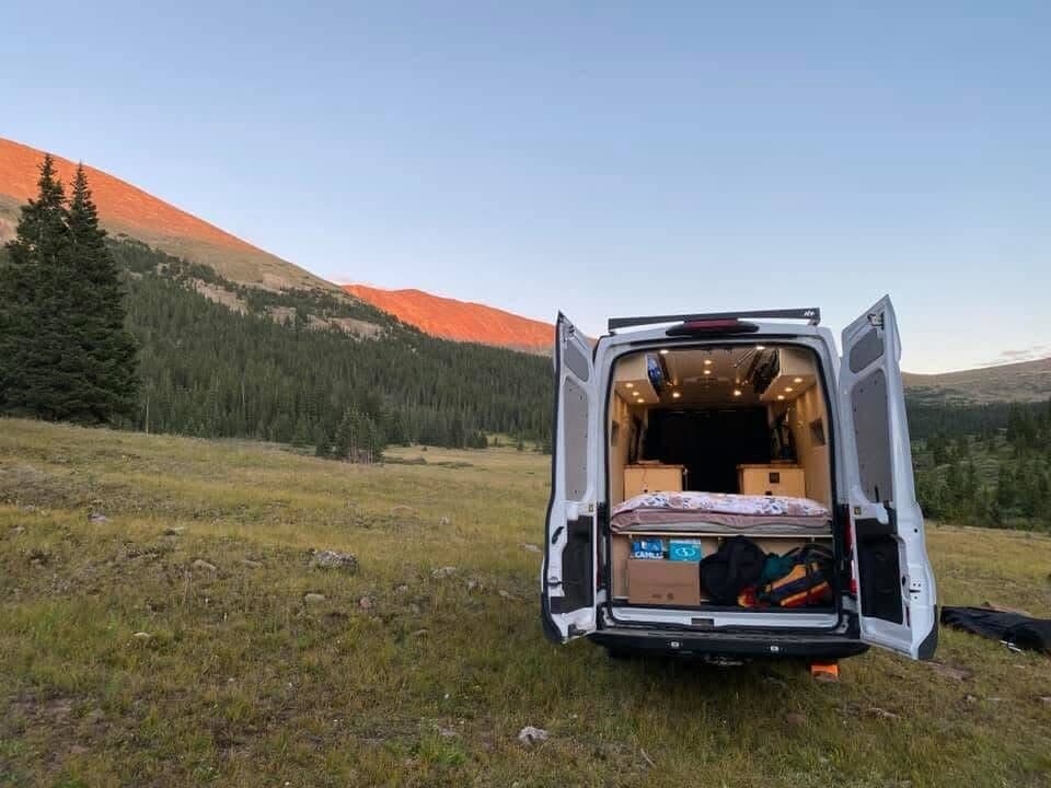 OZK van in desert landscape